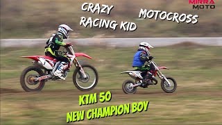 Training KTM 50sx  Liviu Jigmond Junior  Motocross [upl. by Anallise]