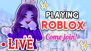 Playing Games on ROBLOX Come Join Me [upl. by Vasiliu]