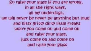 Pink  Raise your Glass lyrics [upl. by Dorolisa230]