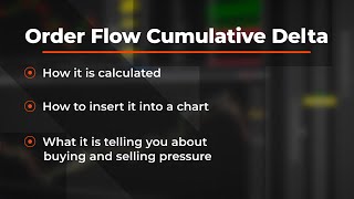 How to use the Order Flow Cumulative Delta in NinjaTrader Desktop  NinjaTrader QuickTips [upl. by Nalro]