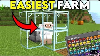 Easiest EXTENDABLE Wool Farm for Minecraft Bedrock 121 [upl. by Kalagher]