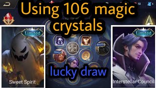 AOV LUCKY DRAW  I used 106 magic crystals and look what I got   MUST WATCH   ARENA OF VALOR [upl. by Atsok]