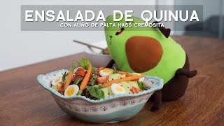 COMO PREPARAR ENSALADA DE QUINUA CON ALIÑO DE PALTA HASS CREMOSITA  COMIDA PERUANA  ACOMERPE [upl. by Walrath376]