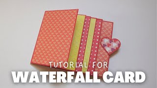 How To Make Waterfall Card  Scrapbook Ideas [upl. by Gray88]