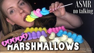 PEEPS Marshmallows  NO TALK  ASMR Relaxing Eating Sounds Mukbang [upl. by Nichole]