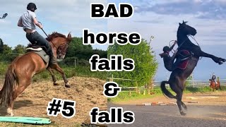 BAD HORSE FAILS amp FALLS 2023 part 5 [upl. by Beaston]