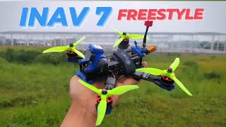 Nyoba FPV Freestyle pakai INAV 7 di Quad 5 inci  INAV 7 Freestyle Maiden Flight [upl. by Eserahc226]