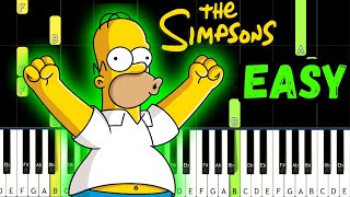 👉 THE SIMPSONS 🎹 Theme Song  EASY Piano Tutorial [upl. by Idnir]