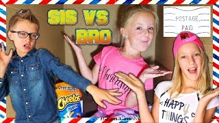 I Mailed Myself to Karina and Ronald From Sis vs Bro IT WORKED Human Mail Challenge Skit [upl. by Netsud]