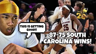 SOUTH CAROLINA GOES UNDEFEATED😱🔥 South Carolina vs Iowa NCAA Women’s Basketball Championship [upl. by Shiff774]