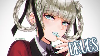 Nightcore  UPSAHL  Drugs feat Two Feet Lyrics [upl. by Anirehs]