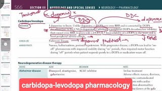 carbidopalevodopa pharmacology neurology 163  First Aid USMLE Step 1 in UrduHindi [upl. by Ellehciram]