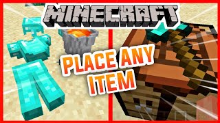 Placeable Items Mod MCPE  Addons For Minecraft Pe [upl. by Francklin981]