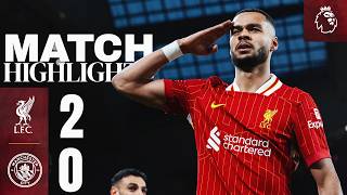 Highlights Gakpo amp Salah goals in City win  Liverpool vs Man City 20 [upl. by Drofxer]