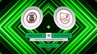 Girton United vs Ely City Reserves  Kershaw Senior A [upl. by Sherrod]