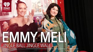 Emmy Meli Opens Up iHeartRadio’s Jingle Ball Jingle Wall [upl. by Akenat68]