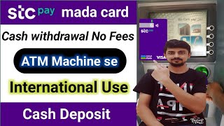 Stc pay Mada Card Benefits  STC pay Mada Card Cash Withdrawal Free  International Use [upl. by Patience251]