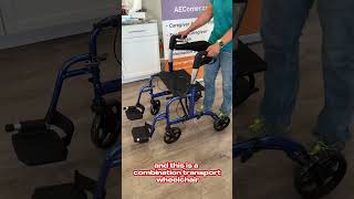 Do you know the difference between a Transport Chair Rollator Walker amp 2 in 1 chairwalker combo [upl. by Angid]