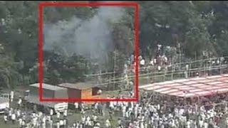 Caught on camera Bombs explode at Modis rally venue in Patna [upl. by Nothsa922]