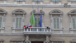 Foibe Bandiere a mezzasta a Palazzo Madama per il Giorno del Ricordo [upl. by Larena447]