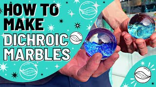 How to Make Dichroic Glass Marbles With Glass Artist John Gibbons [upl. by Petulah]