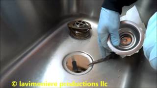 kitchen sink drain leaking at basket strainer [upl. by Maxa447]