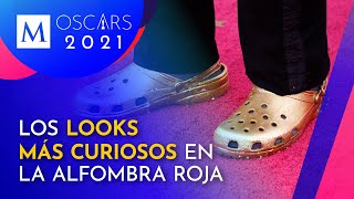 Con Crocs y cubrebocas de farmacia así fueron los looks en la alfombra roja de los Oscar [upl. by Adiam]