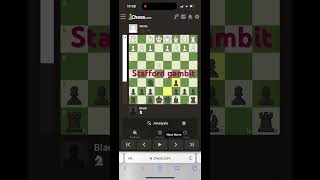 Stafford gambit song chessmakta chess chessopening brilliant learnchesstrapin30seconds [upl. by Alodie]