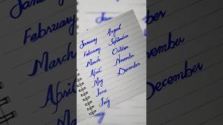 Name of twelve months  January February to December  Writing twelve months name WritingEng Teach [upl. by Joeann936]