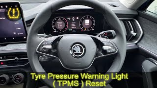 2024 SKODA KODIAQ tyre pressure warning reset [upl. by Eekorehc]