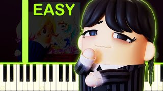 SIGMA WEDNESDAY 3D SONG  EASY Piano Tutorial [upl. by Euton]