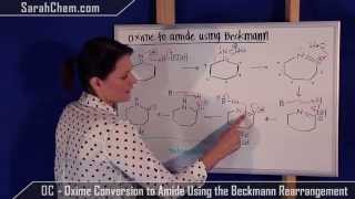 Beckmann Rearrangement  Oxime Conversion to Amide Mechanism [upl. by Yclek885]