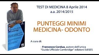 Punteggi Minimi Test Medicina AA 201415 [upl. by Kciredes]