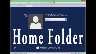 7 Configuring Home Folder Windows Server 2012 [upl. by Norean]