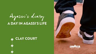 A day in Agassis life  Clay Court  Lavazza [upl. by Atenaz986]