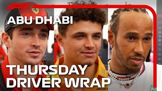 Thursday Driver Wrap  2023 Abu Dhabi Grand Prix [upl. by Airotcivairam]