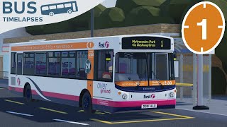 Bus Timelapses  1  Metrocentre Park [upl. by Ahtnams552]