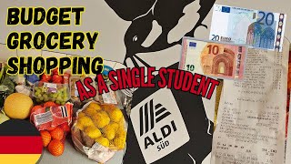 🇩🇪 30€ Grocery Shopping at Aldisüd Shop  Prices 2024  Food Budget as a single Student in Germany [upl. by Lindell]