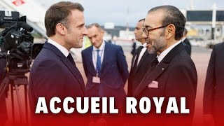 Emmanuel Macron au Maroc  Accueil royal et symboles d’amitié entre les deux pays [upl. by Brackett]