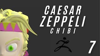 Caesar Zeppeli Chibi P7  Timelapse  Zbrush [upl. by Levesque]