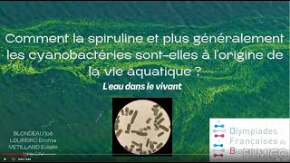 14 NICE Le rôle de la spiruline dans lapparition de la Vie sur Terre [upl. by Retseh]