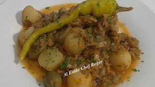 receta de BACALAO NORUEGO Bacalao con papas Receta 367 [upl. by Alison]