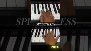 Speechless easy piano tutorial for beginners  PART 5 pianotutorial piano belajarpiano [upl. by Hnahym]