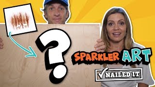 DIY Sparkler Art  Crafting MYTH BUSTERS Nailed It or Failed It [upl. by Noreh631]