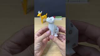 3D Printed Low Poly Cat Puzzle with Magnets Shorts [upl. by Zachariah218]