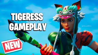 NEW TIGERESS SKIN GAMEPLAY  FORTNITE ANCIENTS REBORN [upl. by Yssirhc]