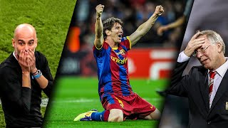 The Day Lionel Messi Shocked Pep Guardiola And Sir Alex Ferguson [upl. by Ancell894]