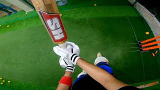 Facing balls upto 140 kmph  Gopro helmet cam batting practice  Net Practice  Indoor nets [upl. by Mendelson]