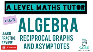 Reciprocal Graphs and Asymptotes with Graph Transformations  Algebra  ALevel Maths Series [upl. by Yrdua]