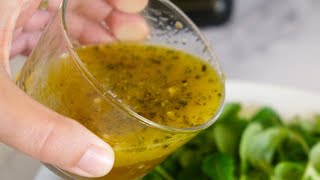 How to Make Mediterranean Salad Dressing Easy 1Minute Recipe [upl. by Dinah]